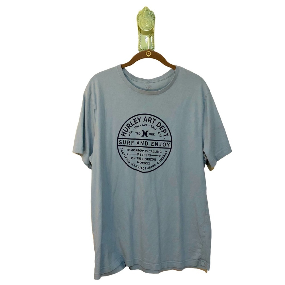 𝅺Hurley Art Department Surf Tee Grey Blue